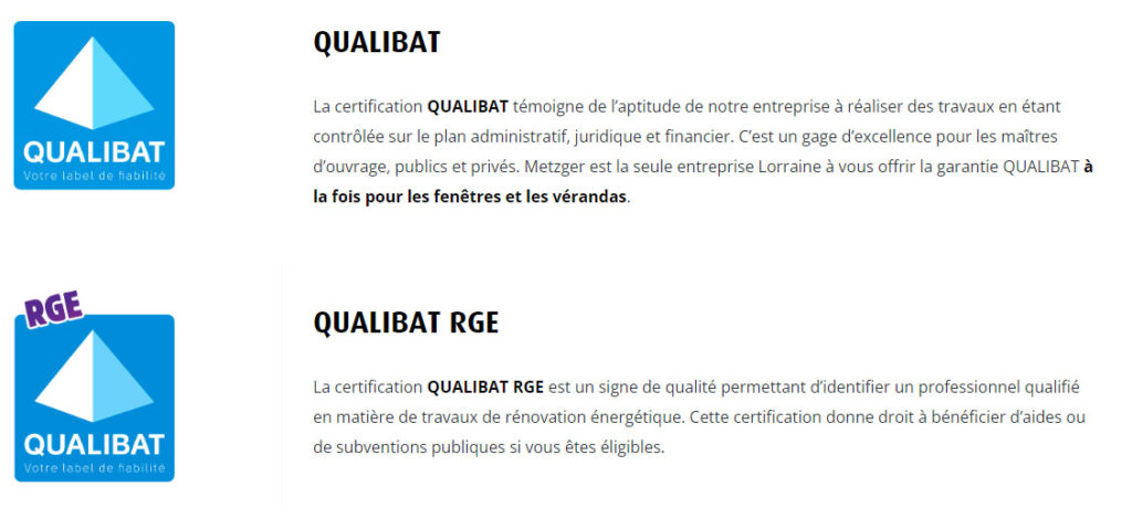 certifications metzger