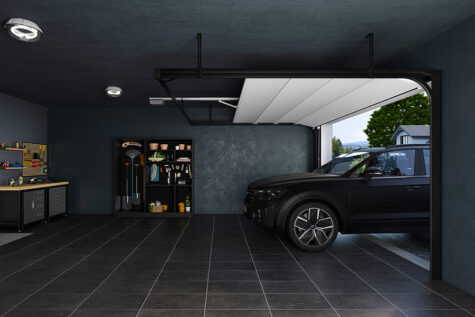 porte de garage sectionnelle motorisee sommer pro metzger